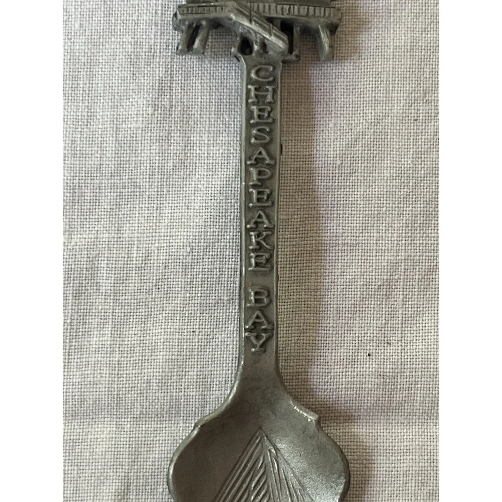 Vintage Chesapeake Bay‎ Pewter Collector's Souvenir Spoon